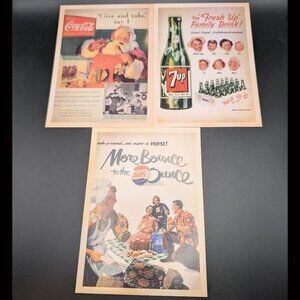 Vintage Style Postcards, Soda Advertisements Postcards